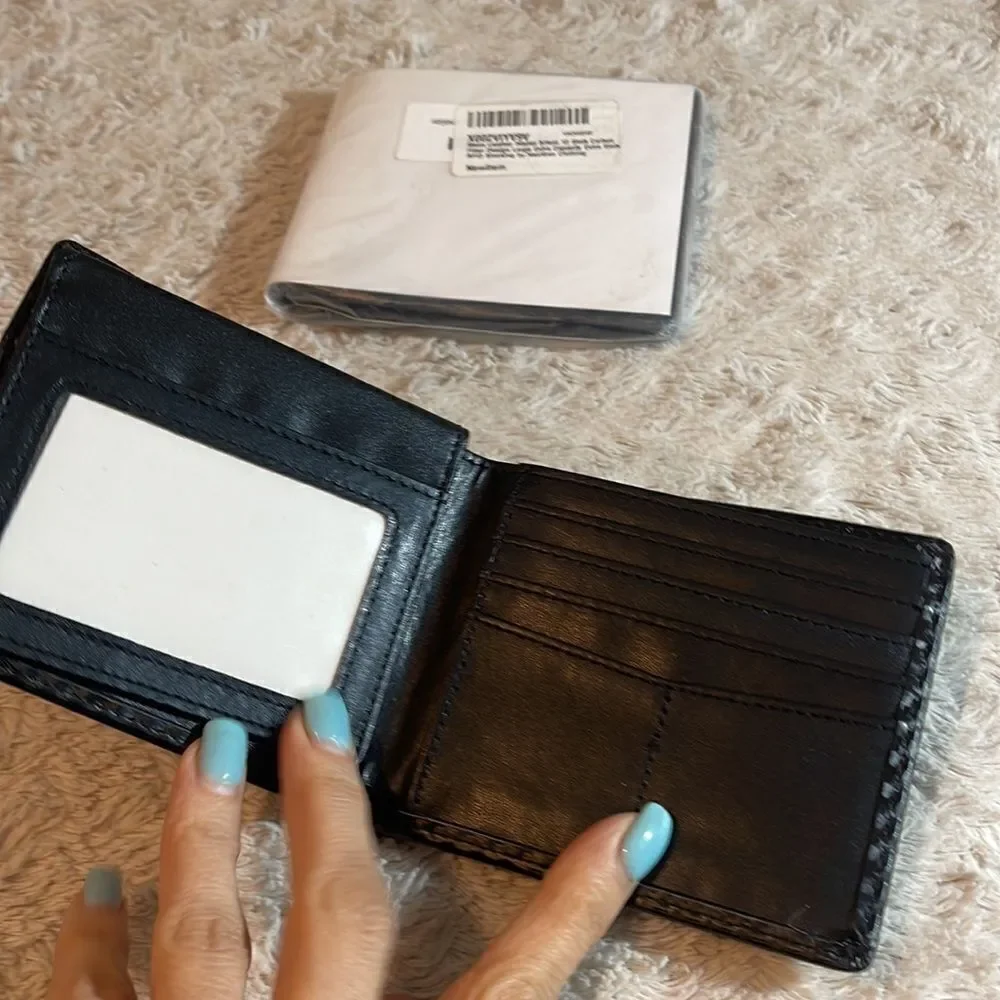NEW RFID blocking large mens wallet
